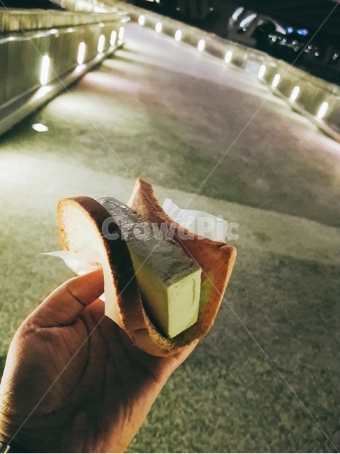 길거리음식,간식,아이스크림,아이스크림빵,녹차아이스크림
