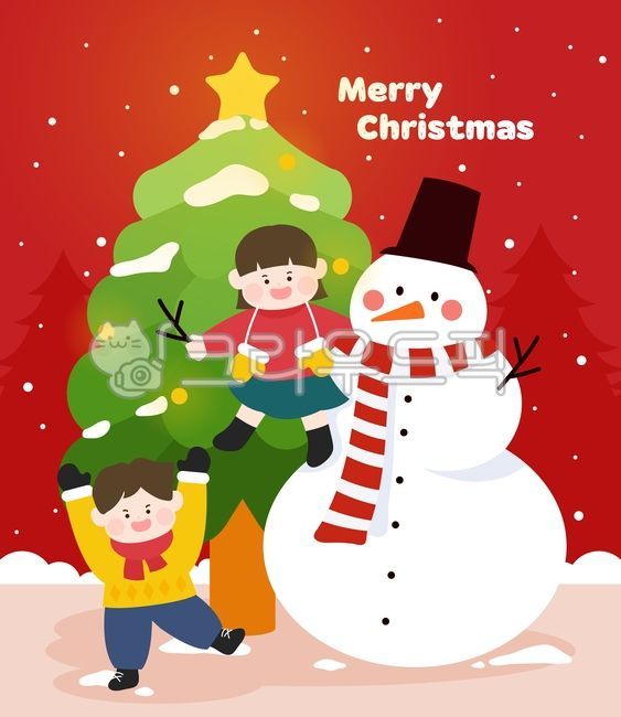 kindergarten,snowman,Christmas,Illustration,winter,yearend,source,infant,boy,character,season,event,shopping,seasons,nature,tree,stars,girl,background,person,snow,party,landscape,object,design source,child
