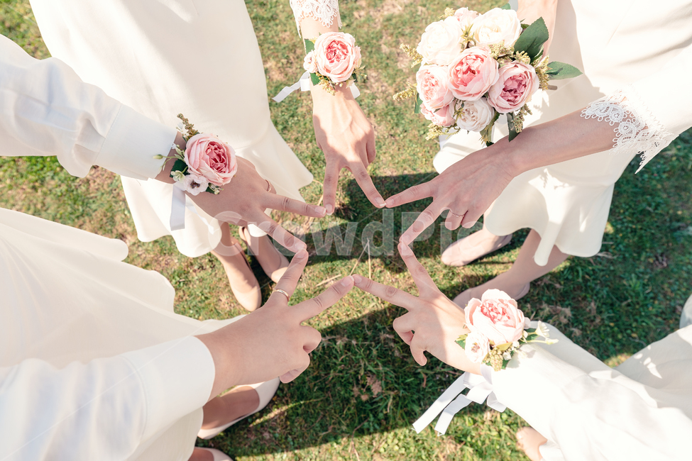 plant,식물,person,사람,human,인간,clothing,의류,apparel,의복,flowerarrangement,꽃꽂이,flower,꽃,flowerbouquet,꽃부케,손잡기,별,별모양,결혼,혼례,웨딩,wedding,marriage,marry,친구,우정,friendship,companion
