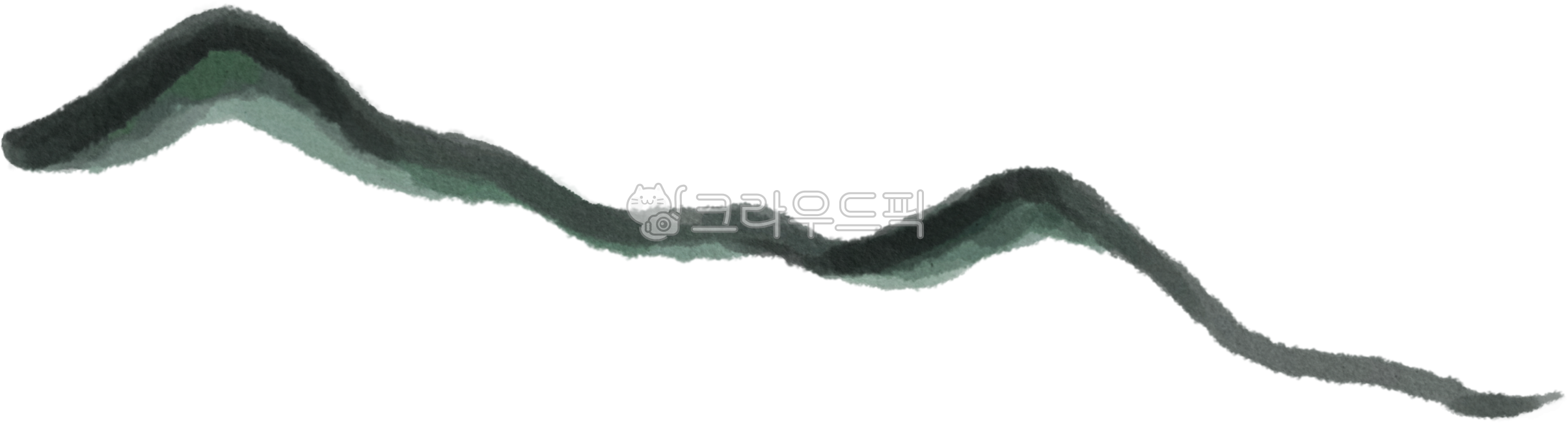 전통,산,물감,수채화,산그림,한국,붓터치,물감번짐,자연