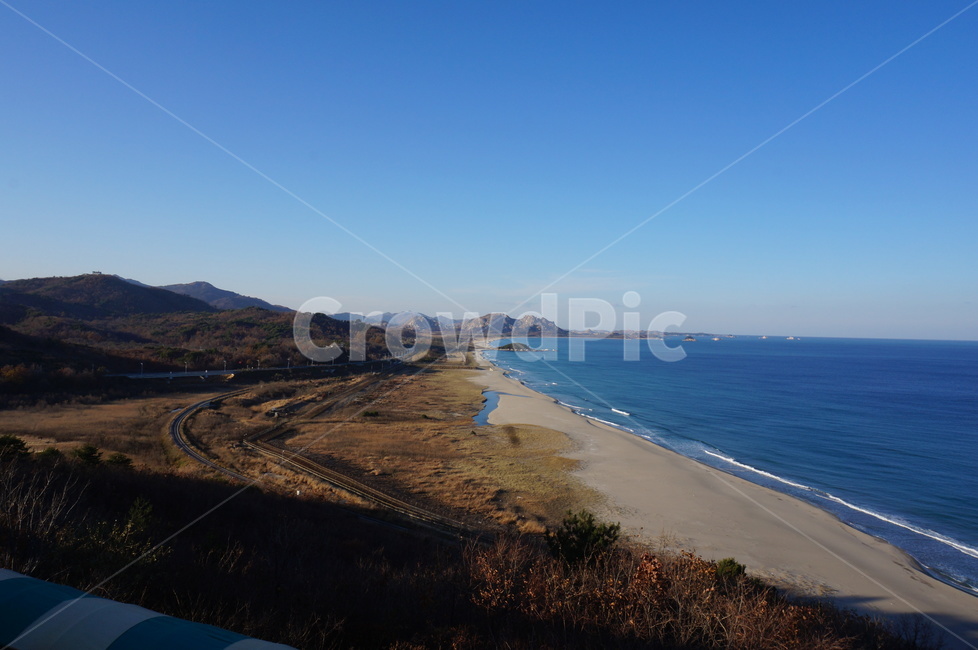 바다,해안선,해금강,통일전망대,북한,자연,풍경,nature,landscape,해변,바다,beach,sea,promontory,곶,water,물,outdoors,옥외,shoreline,ocean,대양