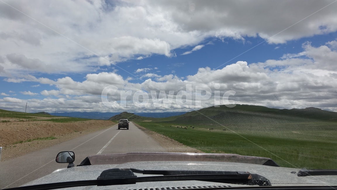 길,도로,자연,nature,road,highway,horizon,지평선,sky,하늘,cloud,구름,몽골,초원,지프차,모험,아웃도어,하이웨이