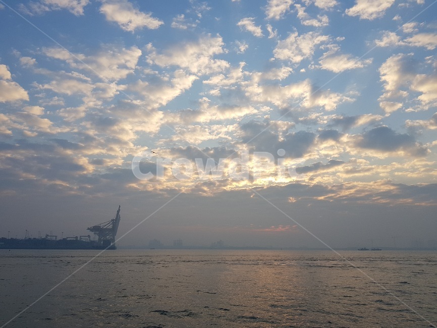 바다,하늘,구름,항구,인천바다,인천