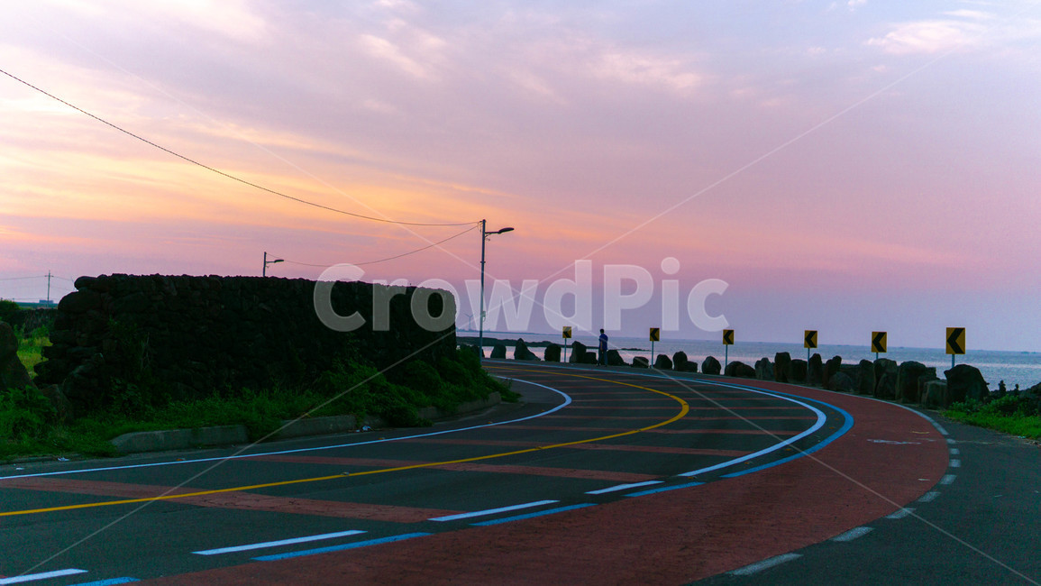 도로,해안도로,노을,선셋,해안,바다,오션,roadside,road,sunset,coastal,ocean,해질녘,석양