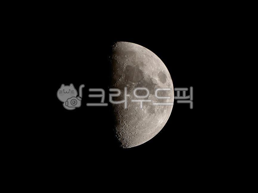 달, 자연, 상현달, 반달, 달표면, 사진,이미지,일러스트,캘리그라피 - 미누아르작가