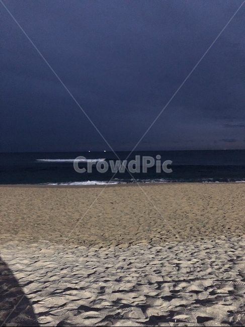 강릉,바다,밤바다,모래사장,강릉바다,하늘과바다,밤하늘,해변,바다,beach,sea