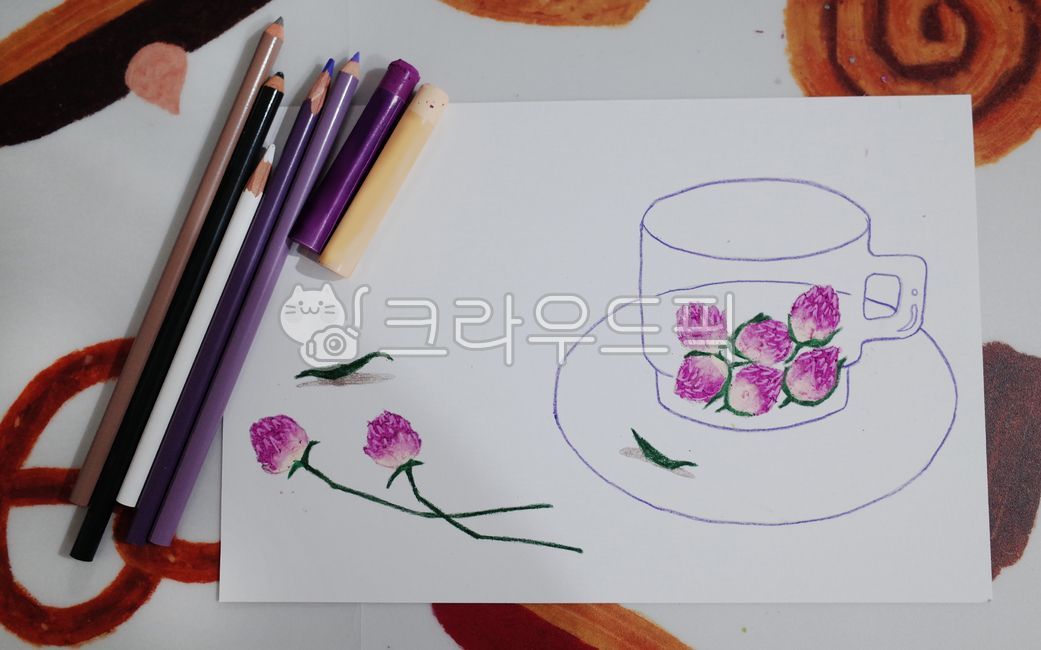 brush,브러시,손그림,오일파스텔,oilpastel,그림,미술,art,금손,능력자,꽃그림,스케치북,색칠,채색,취미,취미생활,솜씨,귀여움