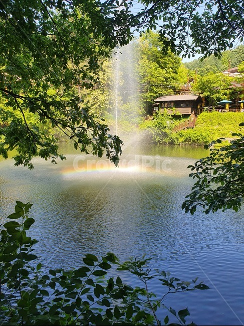 무지개,분수,자연,자연풍경,호수,rainbow,lake,nature