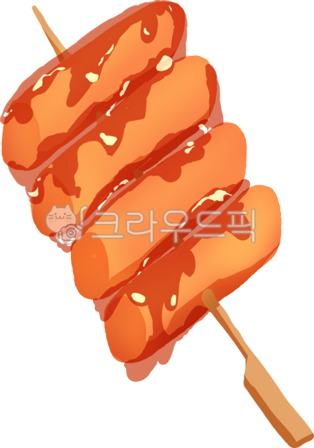 일러스트,그림,떡꼬치,간식,문방구,분식집,꼬치