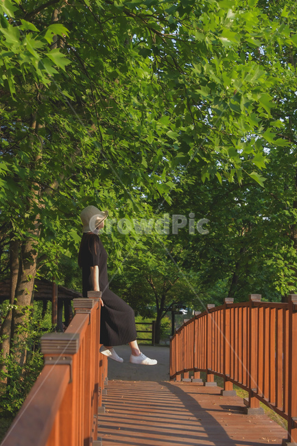 여자,뒷모습,다리,자연,공원,나무,숲길,봄,사람,waman,human,nature,park,spring,green,tree,사람,인물,인간,human,person,여성,여자,woman,female,lady,여행,휴가,traveling,vacation,trip,휴식,힐링,rest,relaxation,healing