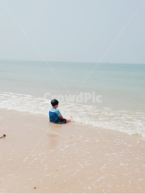 사람,아이,생각,바다,물