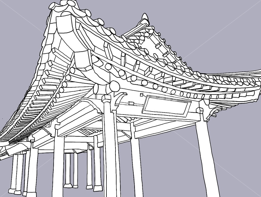 한옥,펜화,펜선,선,일러스트,집,대문,art,한국전통,한국문화,korean traditional,korean culture,그래픽,일러스트레이션,graphic,illustration