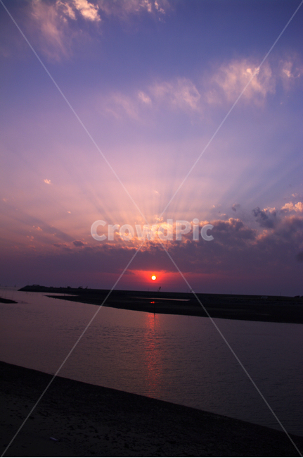 하늘,석양,노을,구름,빛,풍경,바다,sunset,안면도,꽃지해변,자연,풍경,nature,landscape,outdoors,옥외