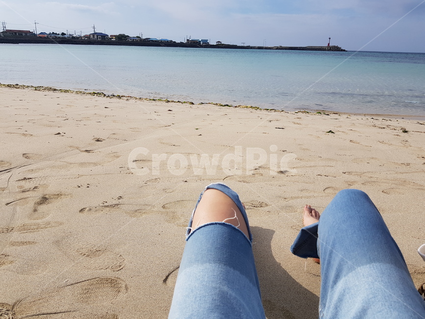 제주도,바다,휴식,청바지,바닷가,해변,바다,beach,sea