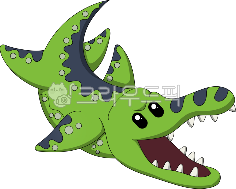 공룡,다이노소어,동물,크로노사우루스,kronosaurus,초록,악어,크로커다일,그린,녹색,이빨,일러스트,클립아트,디자인,그래픽,귀여운,멸종,중생대,고생대,쥬라기,원시,파충류,다이노,백악기,캐릭터