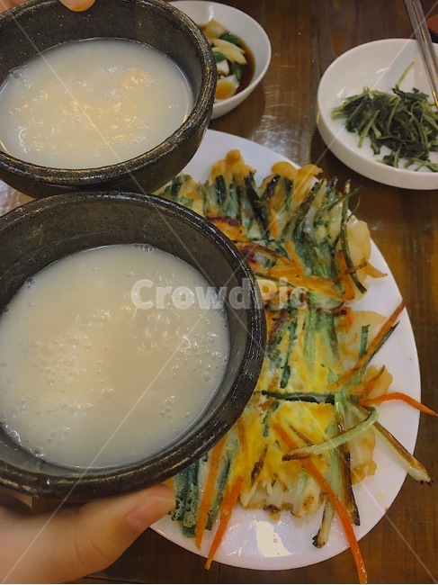 막걸리,동동주,파전,부침개,술