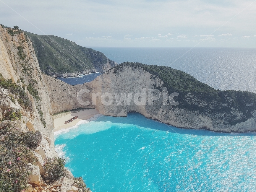 그리스,자킨토스,난파선,에메랄드빛,바다,greece