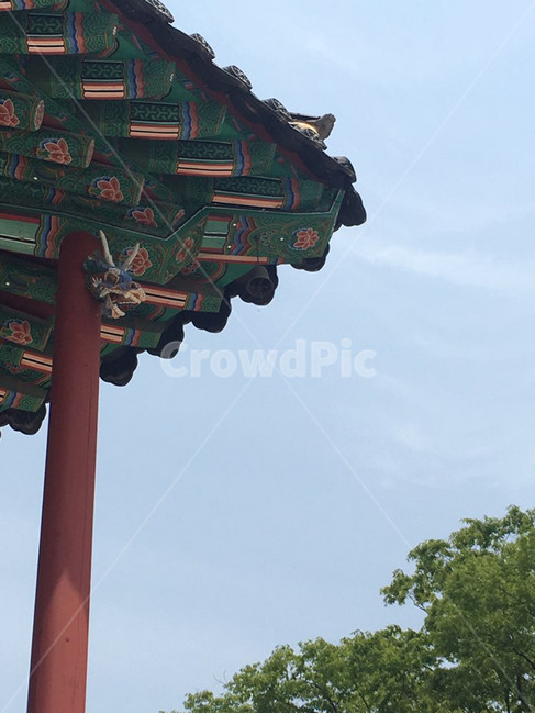 절,처마,하늘,전통,koreatraditional