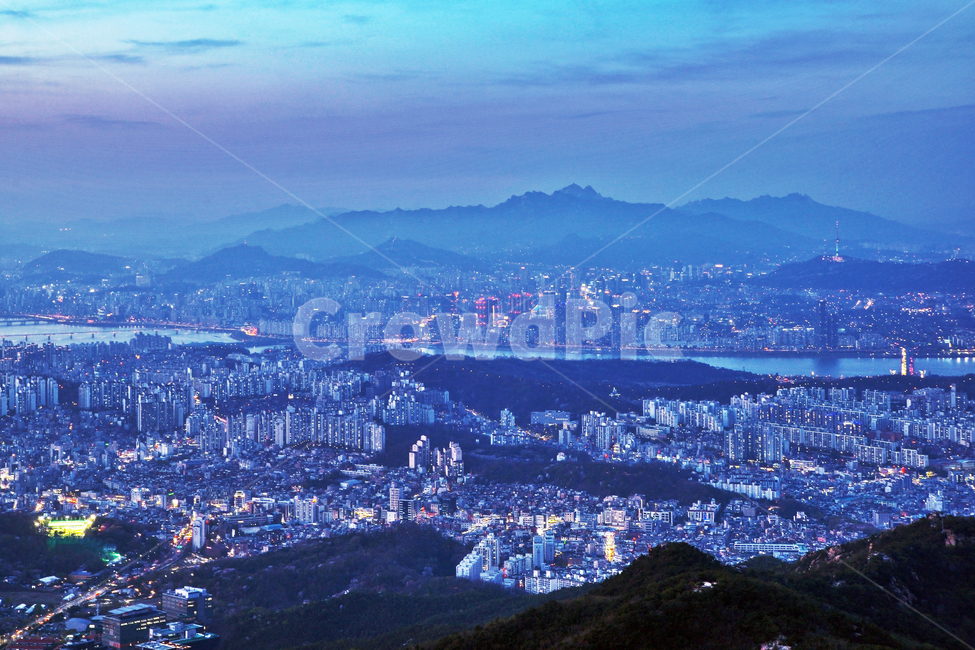 강남구,도심풍경,관악산,일몰,야경