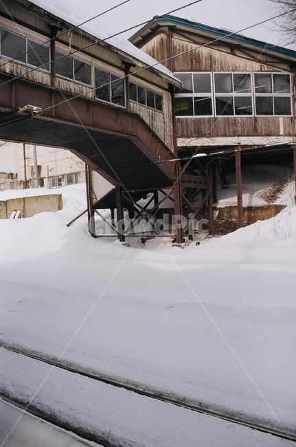 삿포로,필름카메라,철길,눈,역,눈밭,역사,하얀색,흰색,겨울,계절,winter,season