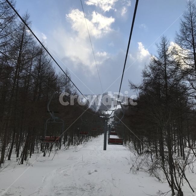 일본스키장,스키장,리프트,2인리프트,일본리프트,겨울,계절,winter,season