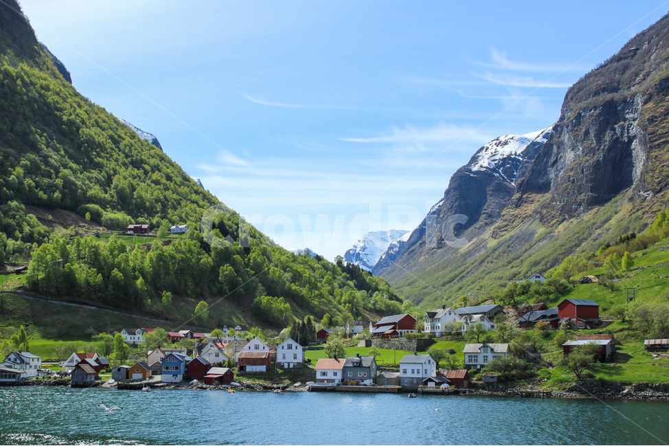 small village,scene,spring,beautiful,superb view,mountain,foot of the mountain,sight,Minister,sky,Cliff,everyone,icecap,riverside,mountain range,Panorama,village at the bottom of the mountain,lake,blue sky,city,purity,magnificent,pretty village,cute,peace