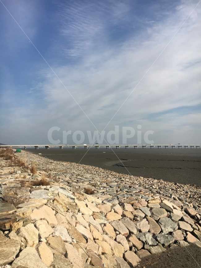 바다,갯벌,다리,인천공항,가을,자연,풍경,nature,landscape,한국자연풍경,한국자연경관,korea nature landscape,해변,바다,beach,sea,rubble,파편