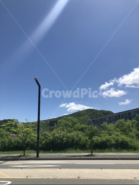 빛,풍경,가로등,낮풍경,하늘,태양