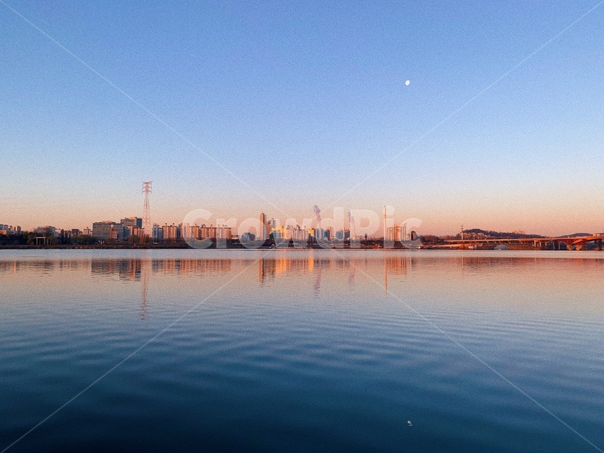 망원동,하늘,한강,일출,서울,water,물,nature,자연,한국도시풍경,한국도시경관,korea cityscape