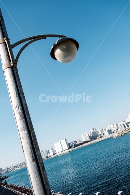 가로등,바다,감성,바닷가,해안가,해양,하늘,도시,풍경,city,landscape,한국도시풍경,한국도시경관,korea cityscape