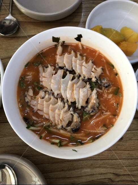 전복물회,전복회,전복,물회,그릇,제철음식