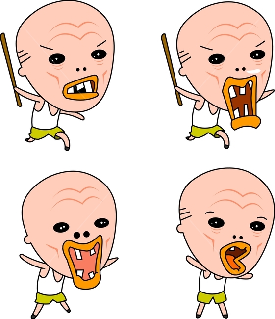 캐릭터,엽기캐릭터,코믹캐릭터,엽기,코믹,개그,만화,웃긴,sd캐릭터,2등신,이모티콘,아바타,개성,못난이,동작,행동,감정,느낌,표정,표현,기분,과장,성격,상황,시추에이션,인물,사람,큰머리,일러스트,벡터,할아범,할아버지,해골,주름,대머리,늙음,노인,세월,괴팍함,마름,남,남자,몽둥이,화남,폭력,신경질,분노,열받음,사랑의매,달림,달리기,뛰어감,쫒아감,콧물,놀람,깜짝,입벌림,활짝,뜀,펄쩍,기분좋음,만세,사람,인물,인간,human,person,얼굴표정,facial expression,face,그래픽,일러스트레이션,graphic,illustration