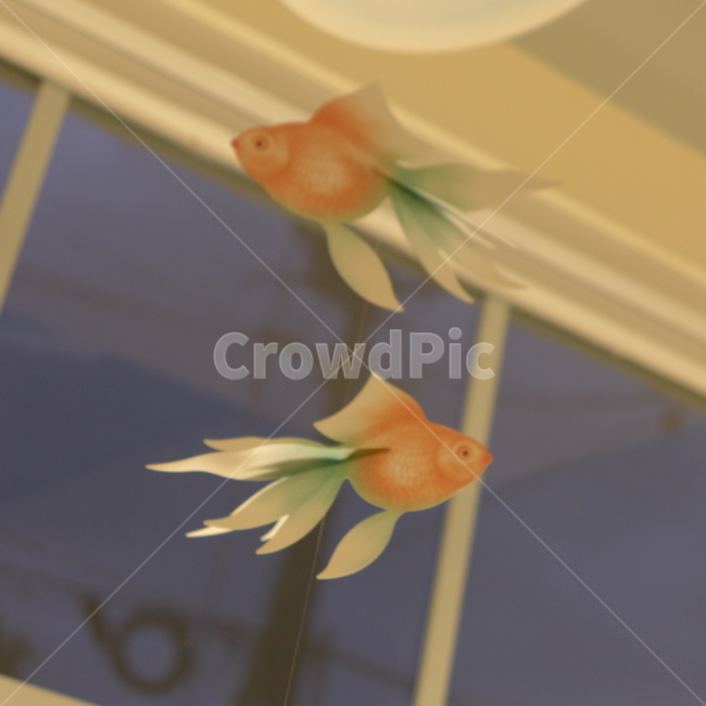 모빌,금붕어모빌,종이모빌,장식,fish,물고기,동물