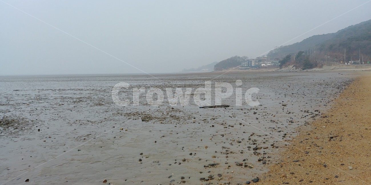 강화도개펄,개펄,썰물,겨울바다,강화도바다,겨울,풍경