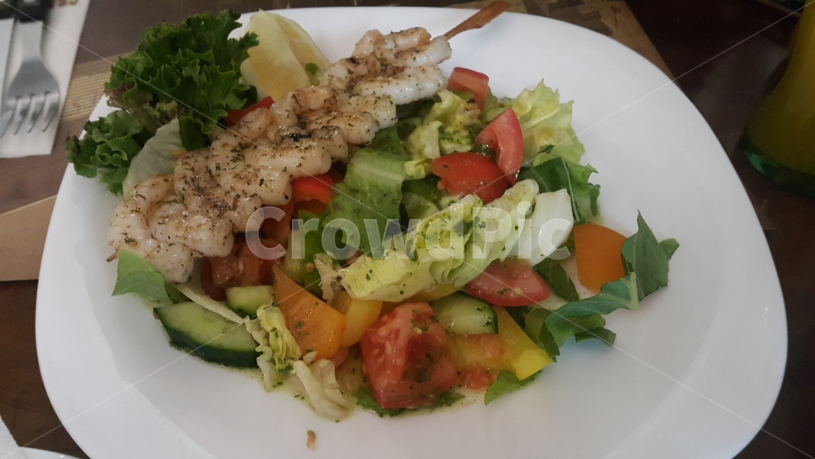 음식,새우샐러드,샐러드,새우,채소,알록달록,salad