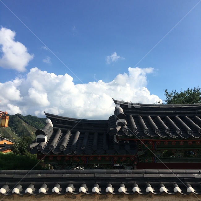 구름,감성사진,한옥,하늘,처마