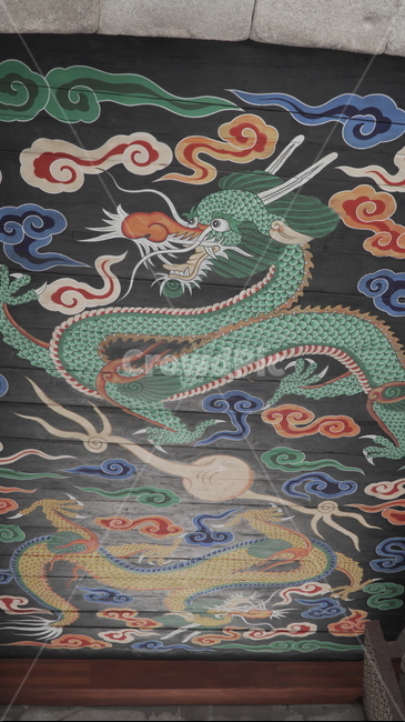 용그림,청장화,남대문,dragon,한국화,용,천정,동양화,전통