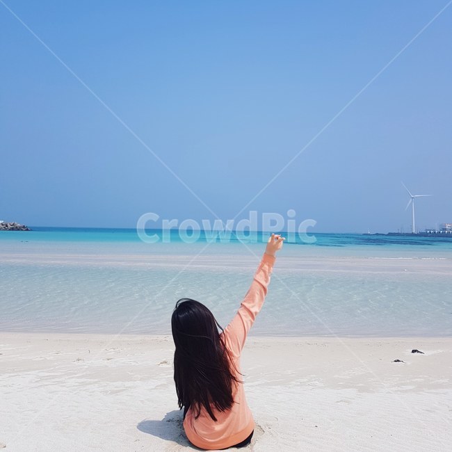 하늘,여행,trip,바다,sea,제주도,여자,긴생머리여자,해변,travel,sky,사람,인물,인간,human,person,여성,여자,woman,female,lady