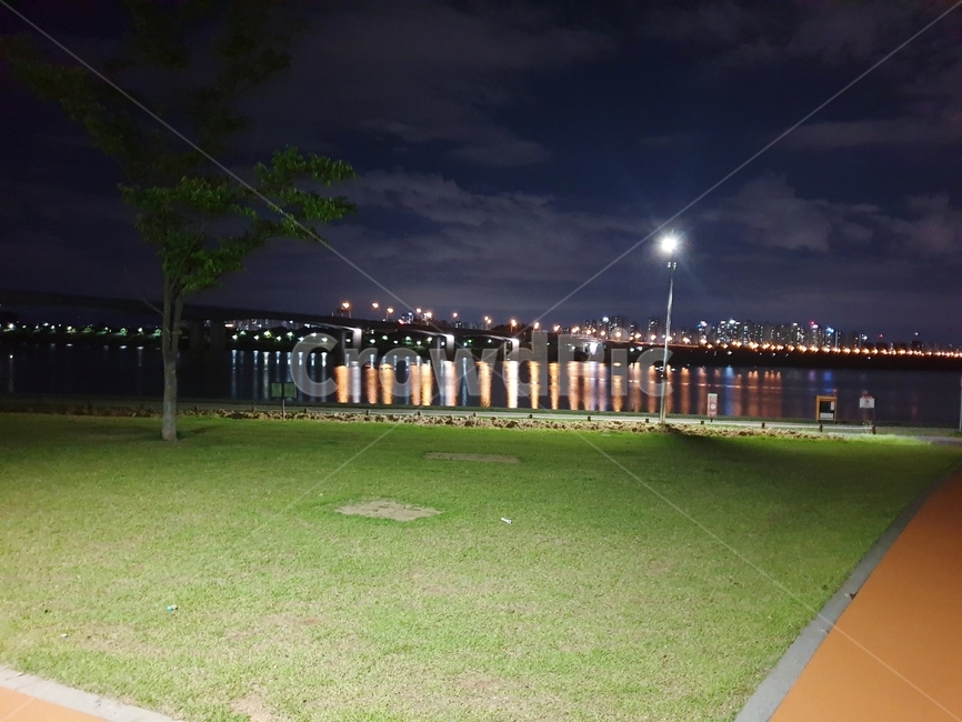 한강,야경,공원,밤하늘,다리,조명