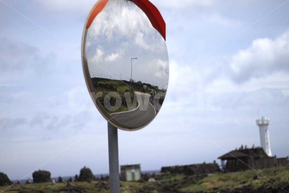 제주도,해안도로,올레길,거울,곡선,커브길,교통,교통수단,traffic,transportation