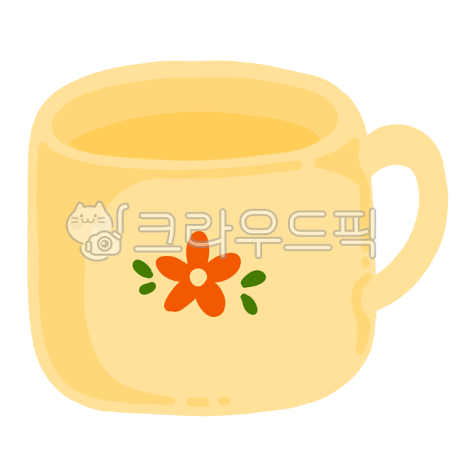 teacup,Illustration,hand drawing,adornment,flower painting,sticker,png,icon,flower,floral pattern,cup illustration,water cup,Dakku,mug cup,design elements,decoration,cup