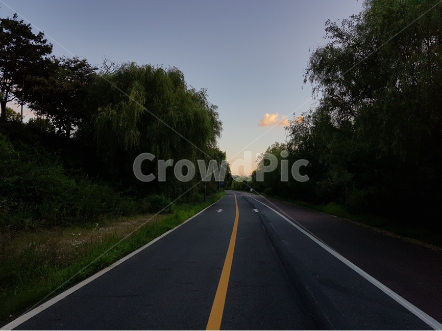 저녁,자전거,한강,서울,도심,노을,교통,교통수단,traffic,transportation
