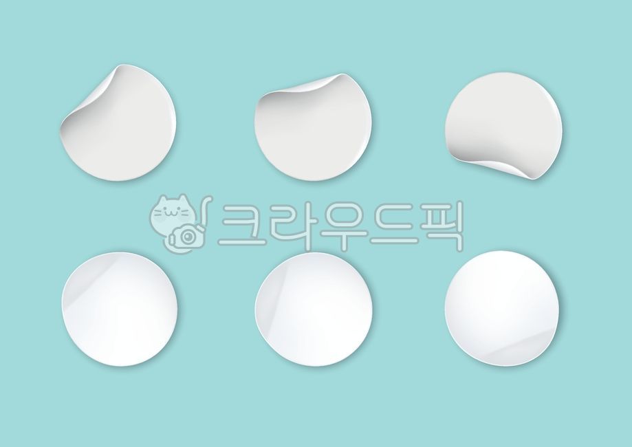 스티커,원형스티커,동그라미,말풍선,라벨,원형라벨,일러스트,eps,스티커목업,목업
