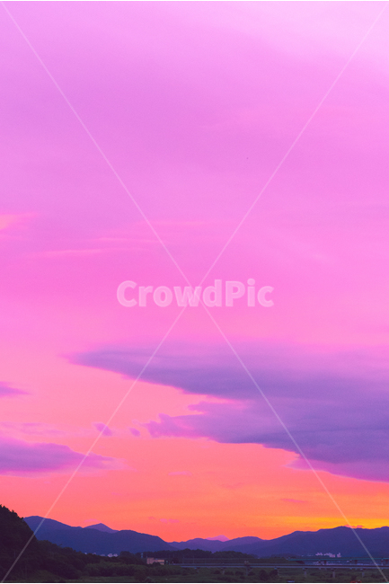 노을,하늘,자연,구름,석양,sunset,cloud,sky,nature,landscape,풍경,저녁,자연,풍경,nature,landscape,색깔,색상,색채,색감,color sense,color sensitivity,feeling of color,outdoors,옥외