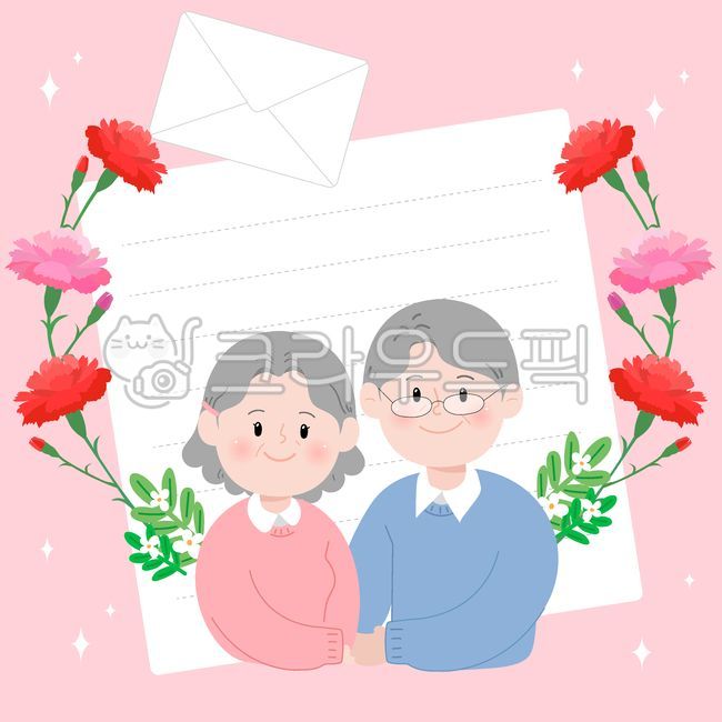 Parents' Day card,Parents' Day,Carnation,Flower,Family Month,May,Parents,Gratitude,Parents' Day Illustration,Parents Illustration,Flower,Gratitude Card,Love,Memo,Carnation Memo,May 8,Mom and Dad,Mom,Dad,Event,Card,Gratitud