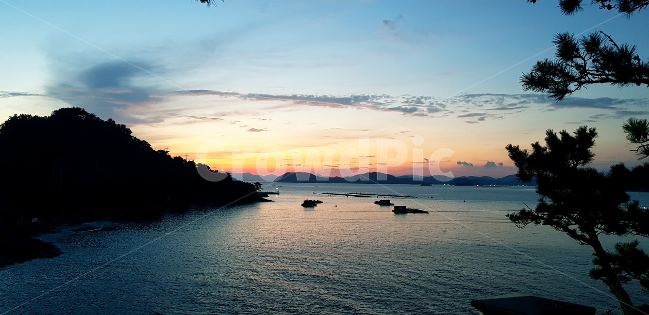 자연,nature,섬,바다,저녁,하늘
