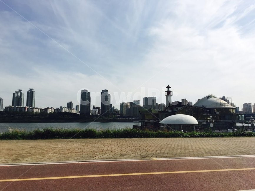 한강,낮,봄,산책,풍경,도시,풍경,city,landscape,dome,둥근 천장,architecture,건축물,building,건물