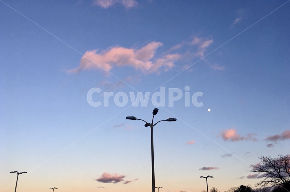 하늘,전봇대,구름,노을,잔잔한,자연,풍경,nature,landscape,lamp post,램프 포스트