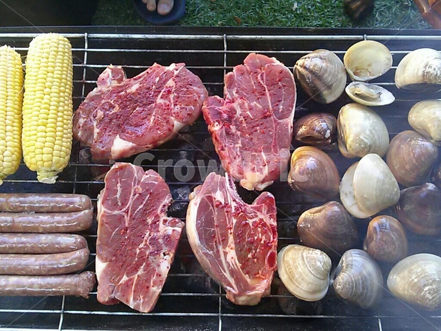 바베큐,양고기,조개,소세지,옥수수,숫불,음식,식재료,요리,food,cook,meal,dishes,food reserves,육류,고기,meat,수산물,해산물,fishery products,seafood