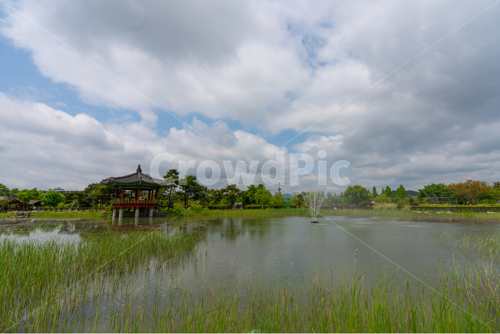 구름,하늘,평온,푸름,맑음,호수,정자,sky,lake,cloud,자연,풍경,nature,landscape,한국자연풍경,한국자연경관,korea nature landscape,outdoors,옥외,water,물